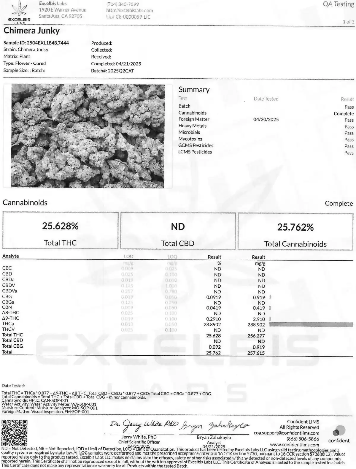 THCa 1oz Smalls - Chimera Junky (Hybrid-Sativa) - Image 2