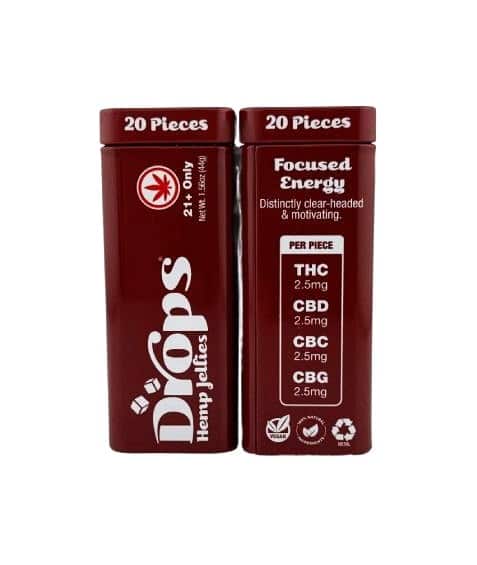 Drops - D9 Rosin Gummies - Focused Energy