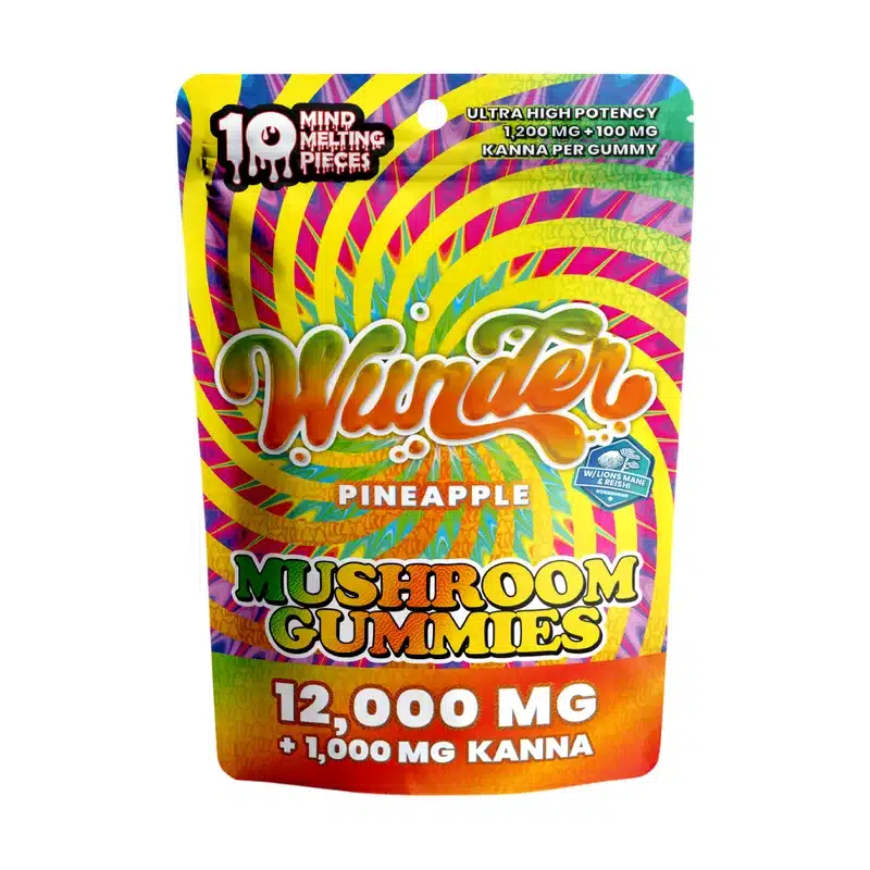 Wunder - Kanna Mushroom Gummies - Pineapple